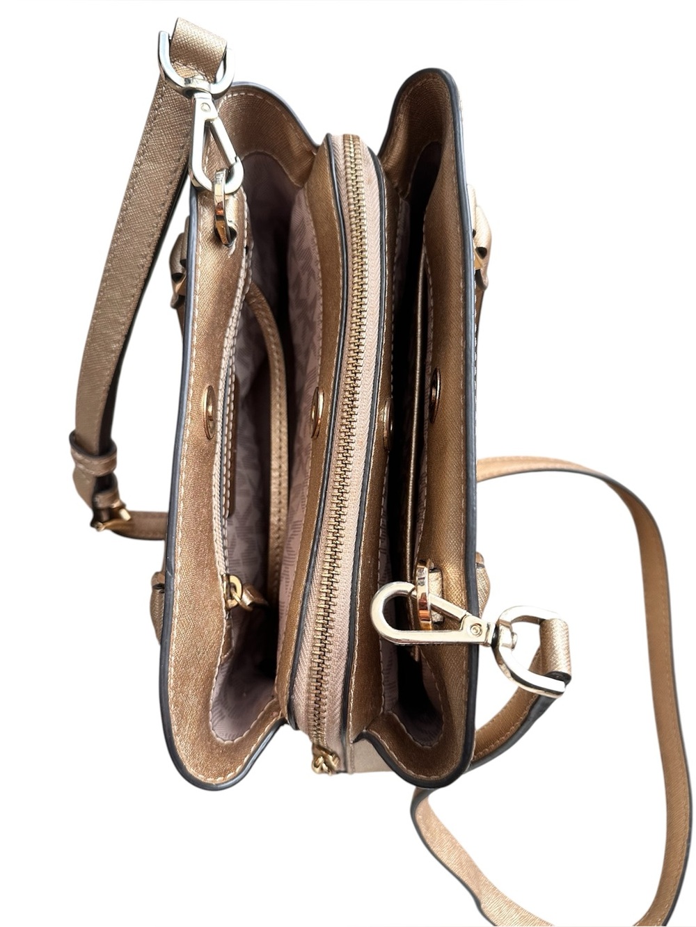 Michael Kors Metallic Gold Crossbody bag - Picture 4 of 10